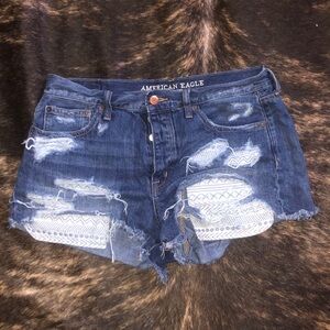 American Eagle Vintage Hi-Rise Festival Jean Shorts Size 10